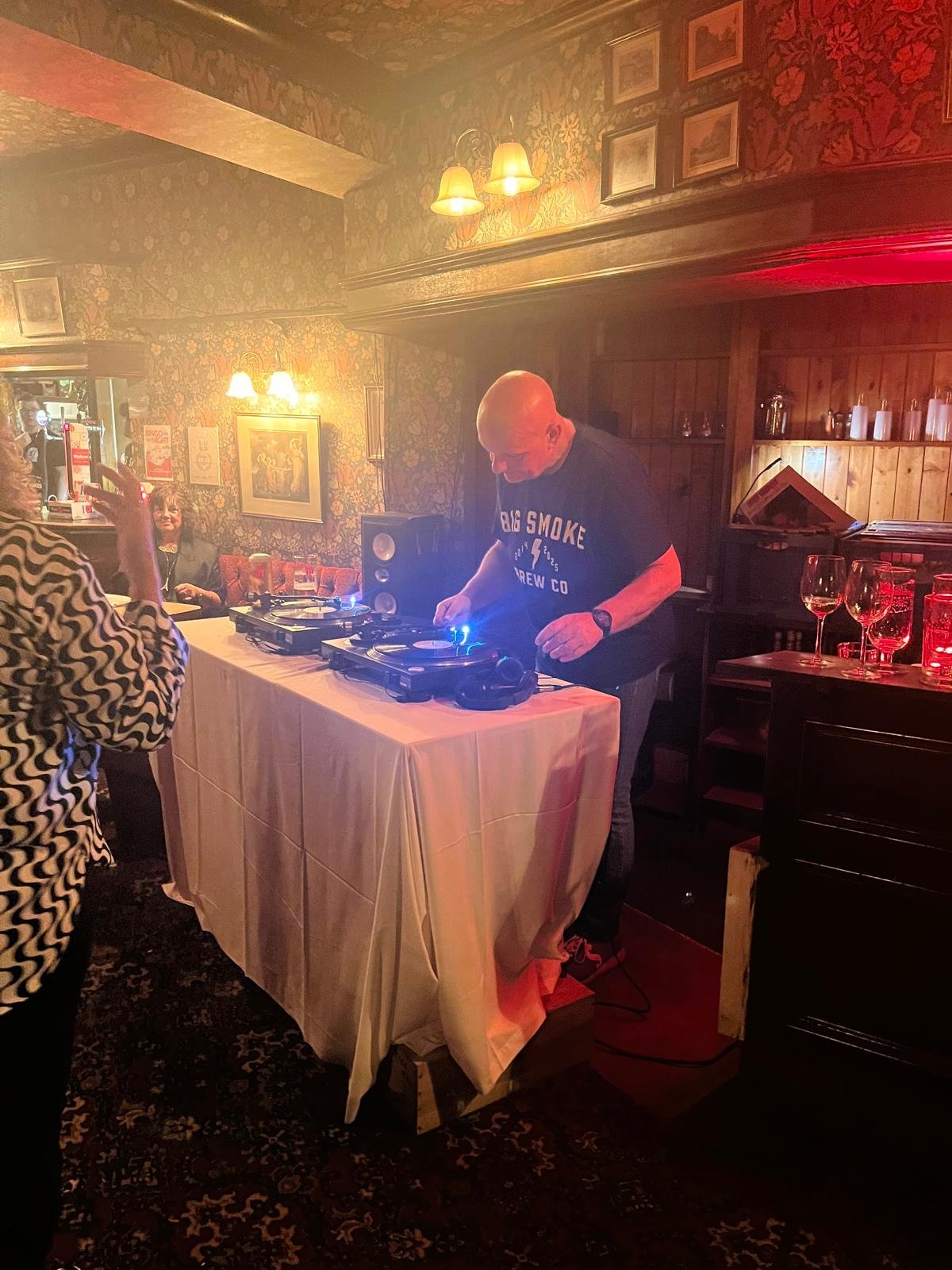 DJ Curly on the decks